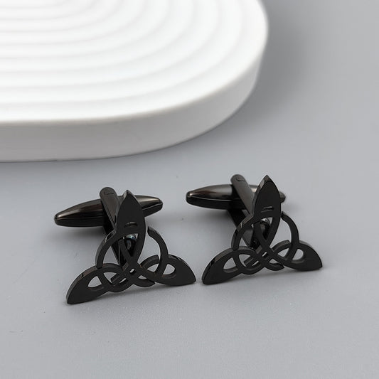 Gemelos de Traje Geométricos Triangulares Hueco para Hombre - Image 2