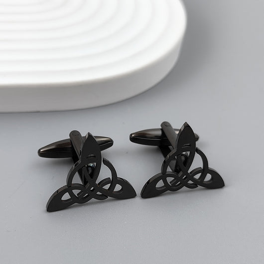 Gemelos de Traje Geométricos Triangulares Hueco para Hombre - Image 2