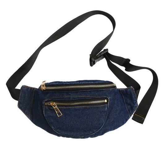 Bolsa de Pecho Denim Estilo Harajuku Japonés y Coreano - Image 6