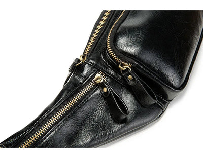Bolsa Mensajera Retro para Hombre con Compartimento para Celular - Image 8