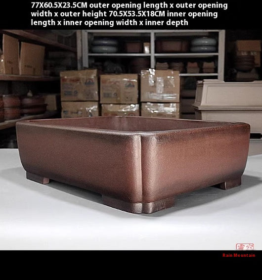 Maceta Rectangular Artesanal Estilo Antiguo para Bonsái - Diseño Exclusivo Hecho a Mano - Image 6