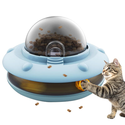 Comedero Interactivo UFO para Gatos - Juguete Educativo y Puzzle 2 en 1 - Image 5