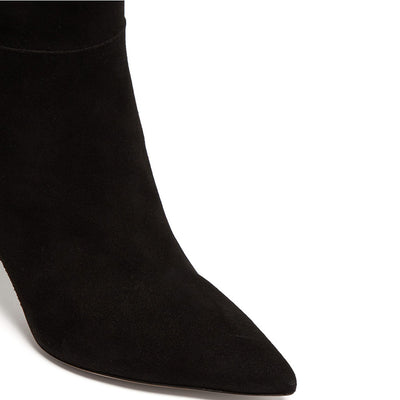 Botas Altas Negras de Tacón Fino Punta Afilada - Image 6