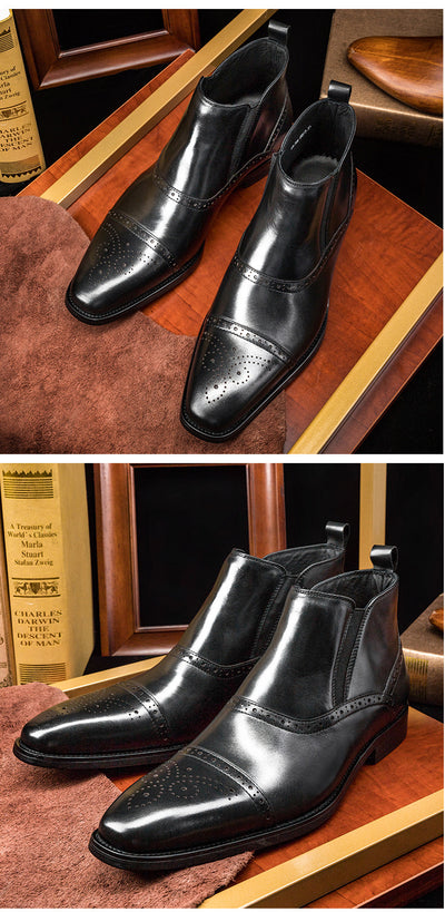Botas Martin de Cuero para Hombre - Calzado Alto Otoño Invierno - Image 7