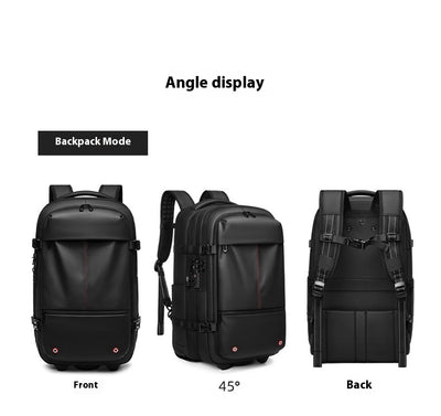 Mochila Trolley Expandible de Gran Capacidad para Viajes de Negocios - Image 43