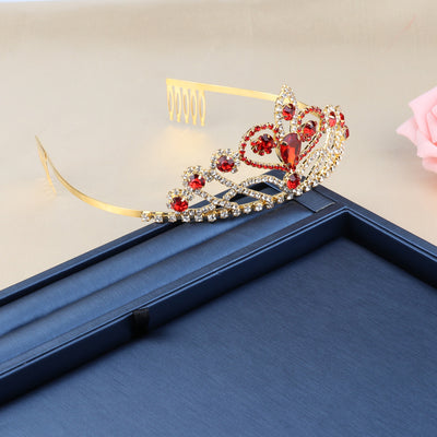Corona Dorada de Novia Estilo Europeo y Americano - Diadema de Lujo
