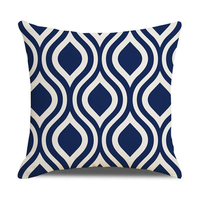 Funda de Almohada Lino Geometría Simple - Diseño Moderno para Sofá y Hogar - Image 46
