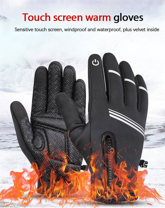Guantes Térmicos para Motocicleta con Pantalla Táctil y Forro Polar - Image 8