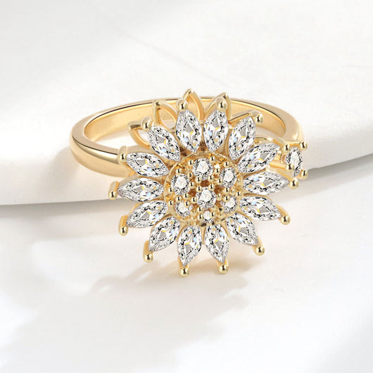 Anillo Giratorio de Plata de Ley S925 para Mujer - Image 3