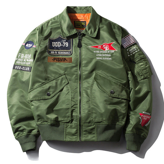 Chaqueta Casual Tipo Aviador con Cuello Alto para Hombre - Image 9