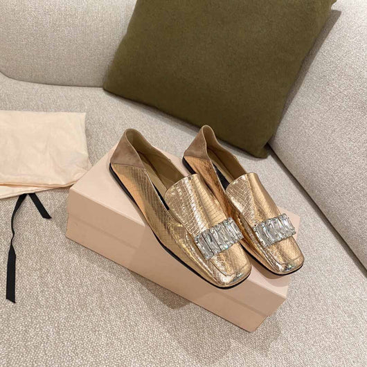 Mocasines Planos Versátiles con Punta Cuadrada y Talón Flexible para Mujer - Image 8