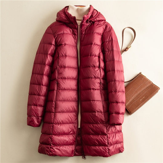 Chaqueta Acolchada Ligera Desmontable con Gorro para Mujer - Image 16