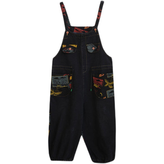 Jeans Casuales con Tirantes Estampados - Image 11