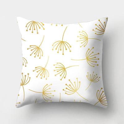 Almohada de Respaldo Flanela Dorada con Flores y Lentejuelas - Image 18