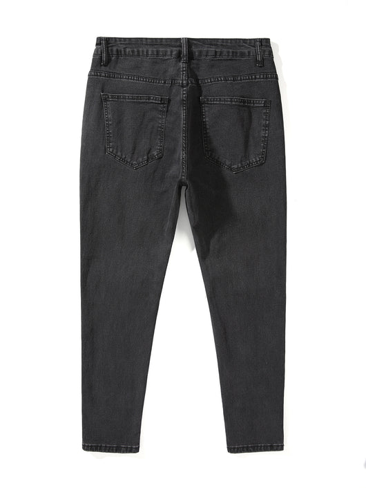 Jeans Skinny Elásticos de Corte Moderno para Hombre - Image 6