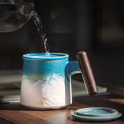 Taza Infusora con Filtro Separador de Té y Tapa - Image 9