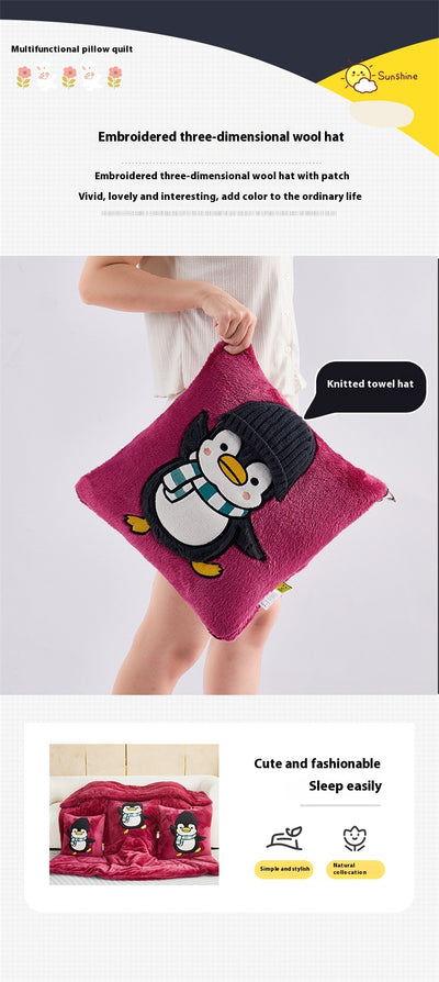 Almohada Manta Térmica Reversible 3D Pingüino - Dos en Uno - Image 17