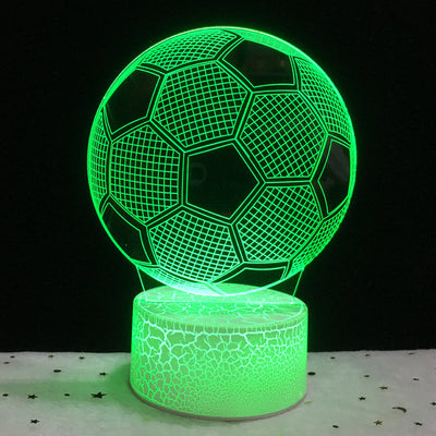 Lámpara 3D de Fútbol con Luz Nocturna Multicolor - Image 6
