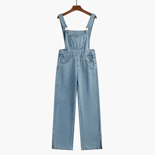Overol Denim Cintura Alta Holgado para Primavera - Image 9