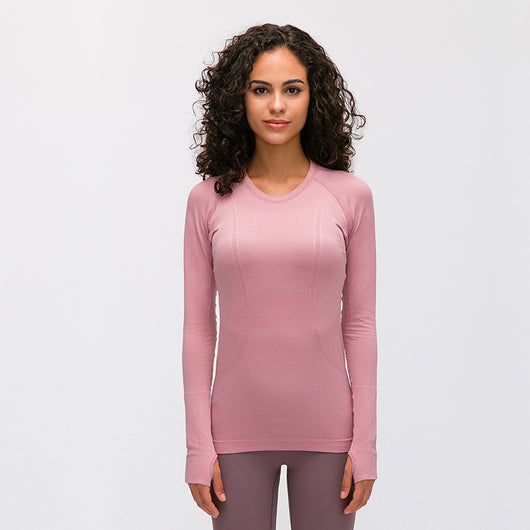 Playera Deportiva Mujer Cuello Redondo Ajustada y Transpirable - Image 2