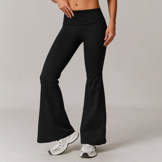 Pantalones Yoga Cintura Alta Plegables para Mujer - Image 7