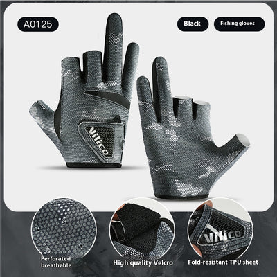 Guantes de Pesca Profesionales con Protección Solar y Tres Dedos Expuestos - Image 5