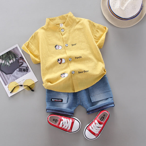 Conjunto Infantil Playera y Shorts Estilo Villano
