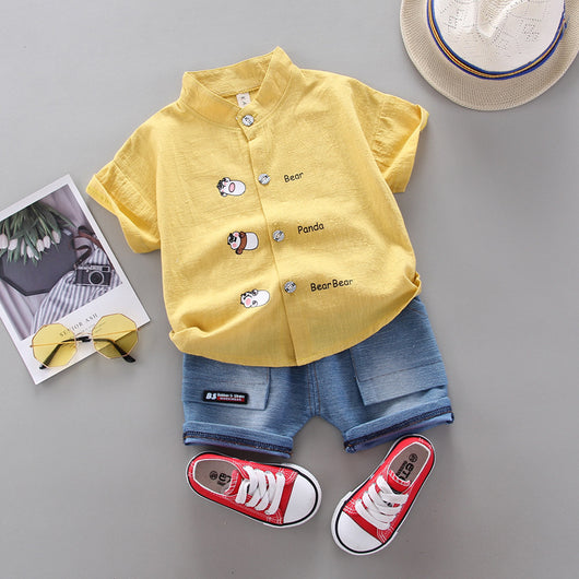 Conjunto Infantil Playera y Shorts Estilo Villano