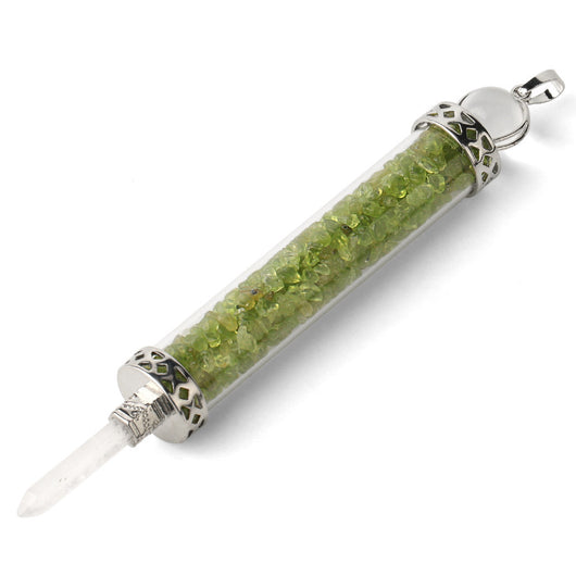 Colgante Cristal Rodolita con Alas - Botella de Deseos Artesanal - Image 6