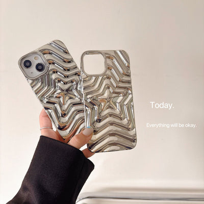 Funda Protectora con Diseño de Estrella 3D en Plata Electrochapada - Image 10