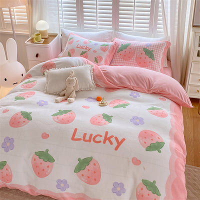 Juego de Cama Infantil de Terciopelo Suave con Diseño de Caricaturas - Image 13