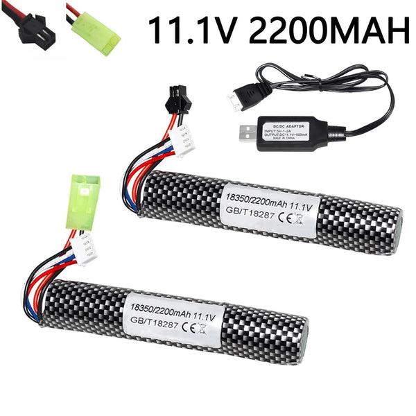 Pistola de Juguete de Aire Suave con Batería de Litio 7.4V-11.1V