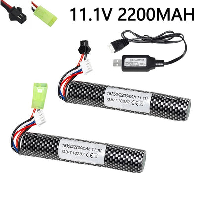 Pistola de Juguete de Aire Suave con Batería de Litio 7.4V-11.1V