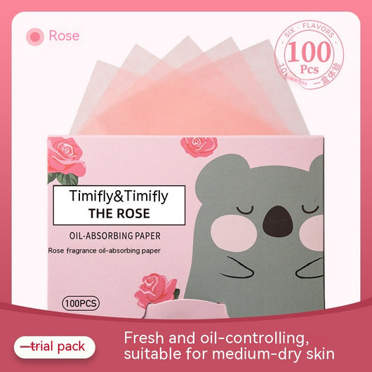 Papeletas Absorbentes de Aceite Facial - 100 Piezas con Aroma - Image 8