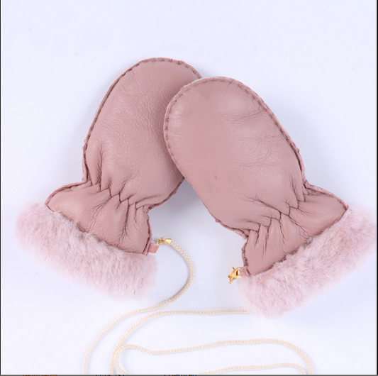 Guantes de Lana de Oveja para Niños - Cálidos y Gruesos