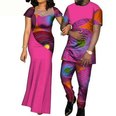 Conjunto de Traje a Juego en Algodón con Estampado Batik - Image 6