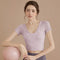 Conjunto de Pilates Manga Corta con Soporte de Pecho