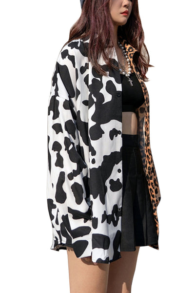 Camisa Estampado Leopardo con Bloques de Color - Image 12