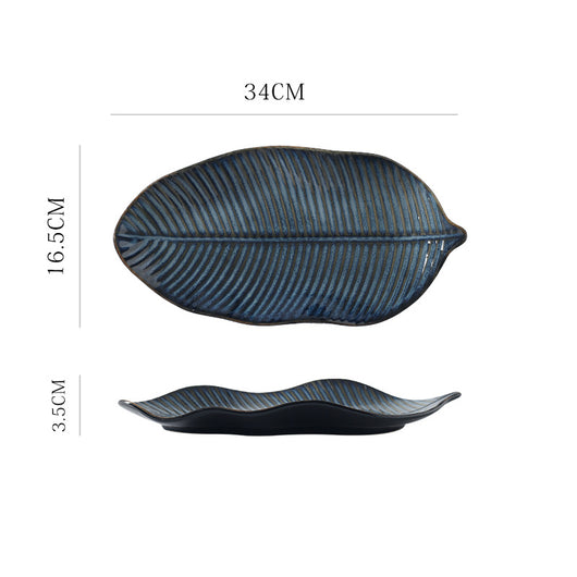 Plato de Cerámica Artesanal Hoja Japonesa - Diseño Exclusivo para tu Mesa - Image 7