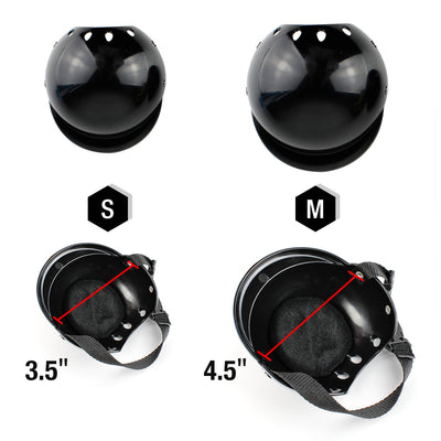 Black pet helmet with an adjustable chin strap and a pair of black pet goggles with an elastic strap. - Image 3