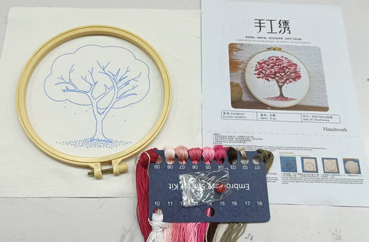 Kit de Bordado Principiante con Árbol Colgante - Pintura Textil - Image 19