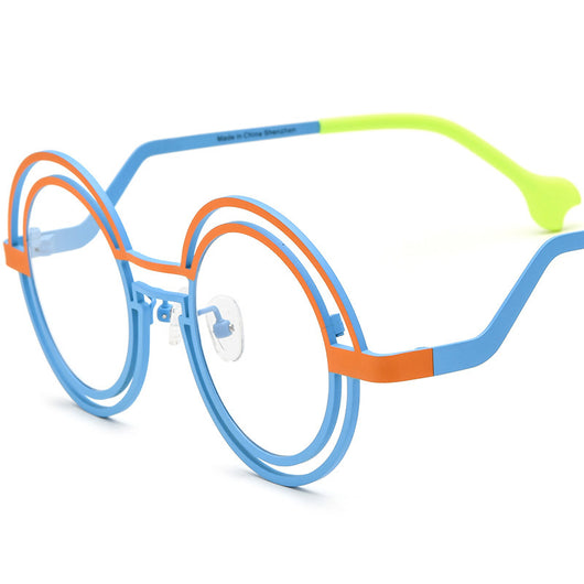 Gafas Redondas de Titanio Puro Ultraligeras Multicolor - Image 4