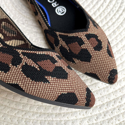 Zapatos de Tacón Punta Fina Tejidos Livianos para Mujer - Image 34