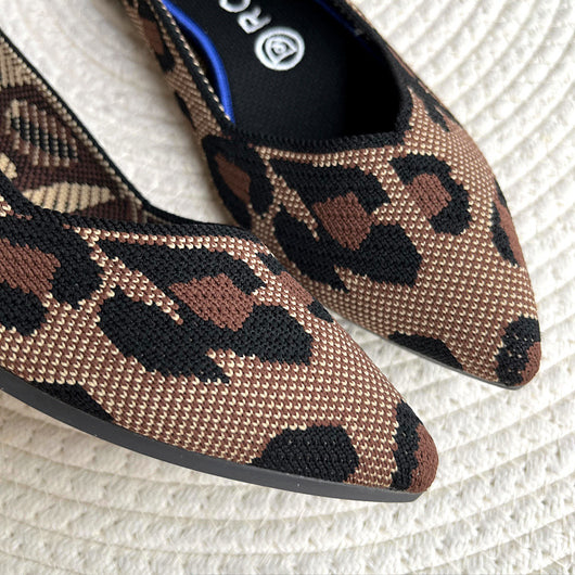 Zapatos de Tacón Punta Fina Tejidos Livianos para Mujer - Image 34