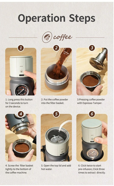 Cafetera Espresso Portátil Eléctrica Italiana - Image 19