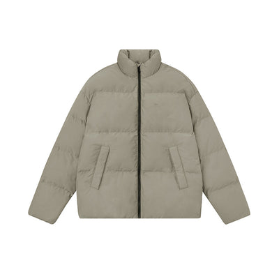 Chaqueta de Plumas de Pato Blanco para Hombre con Cuello de Pie - Image 4
