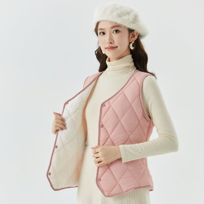 Chaleco Corto de Terciopelo para Otoño e Invierno Mujer - Image 3