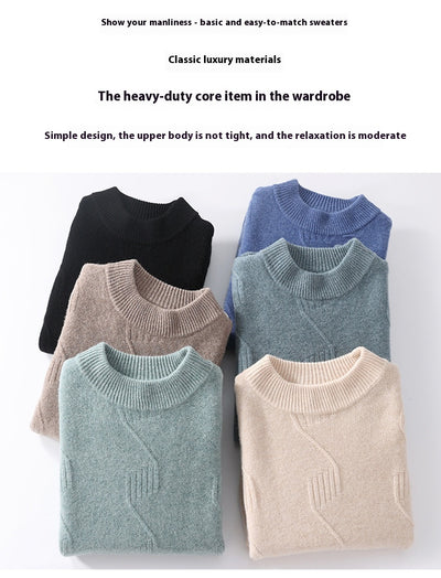 Suéter Grueso de Cuello Alto para Hombre - Abrigo Cálido de Invierno - Image 21