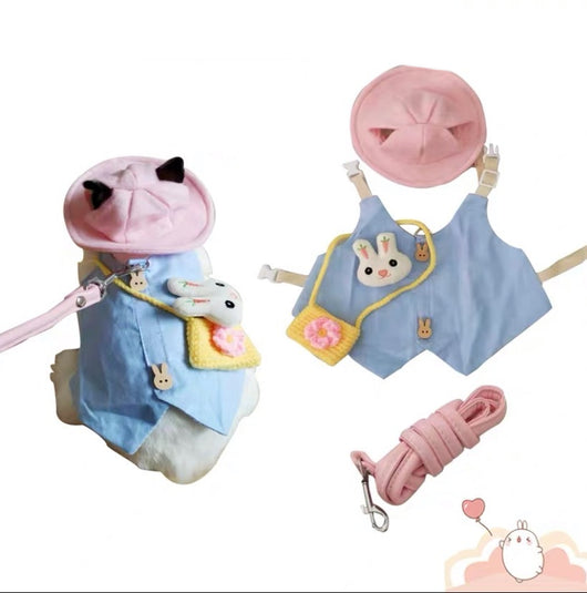 Arnés con Correa y Vestido para Conejo - Ropa Adorable para Mascotas - Image 6