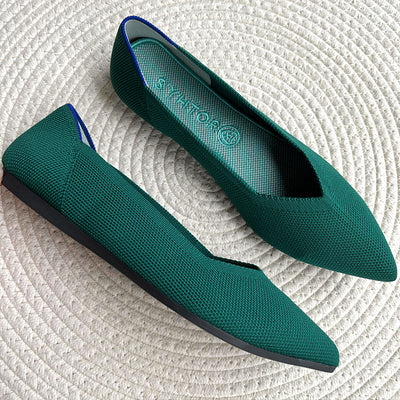 Zapatos de Tacón Punta Fina Tejidos Livianos para Mujer - Image 7